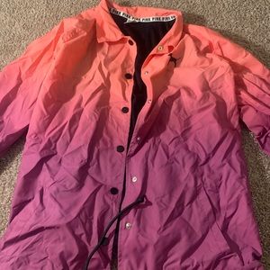 pink windbreaker